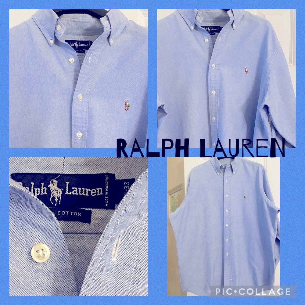 BRAND name shirt &tie bundle🙌 Ralph Lauren Mens Long sleeve 161/2- 33
